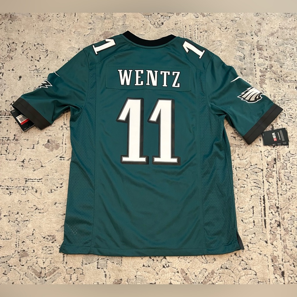 Nike Authentic On Field Philadelphia Eagles Carson Wentz Green Jersey Men’s Sz L
